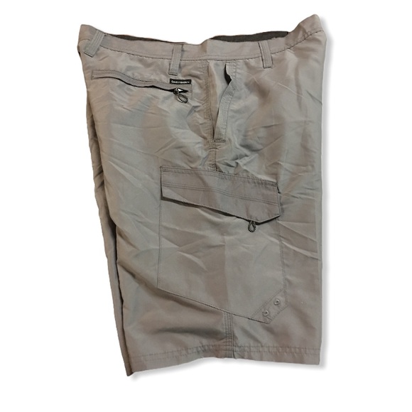 Burnside Men's Shorts Cargo Pocket Gray Fast Drying Size 34 - Picture 3 of 6